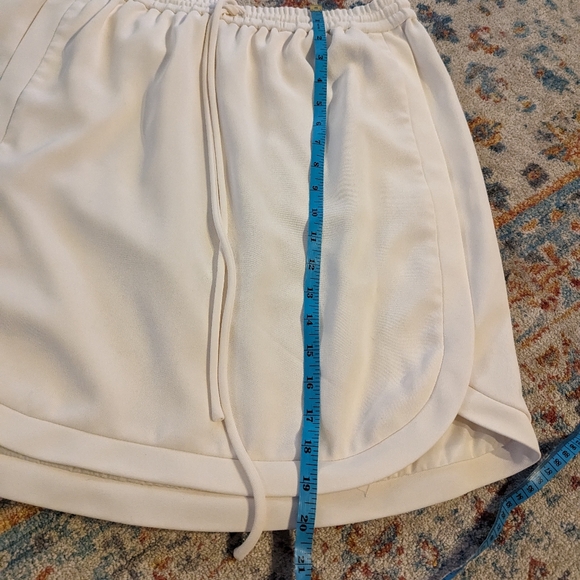 J.Crew Women's 12 Tall Ivory White Round Hem Pull On Skirt Drawstring Waist - Picture 11 of 11